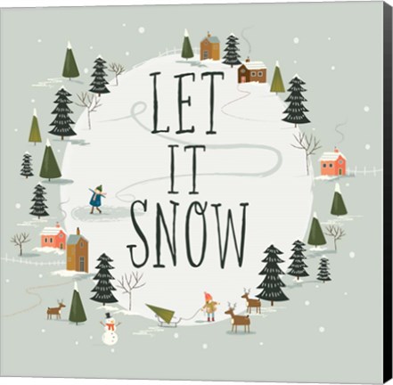 Framed Let It Snow Print