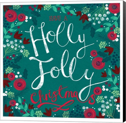 Framed Holly Jolly Print