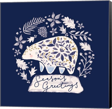 Framed Ornamental Polar Print