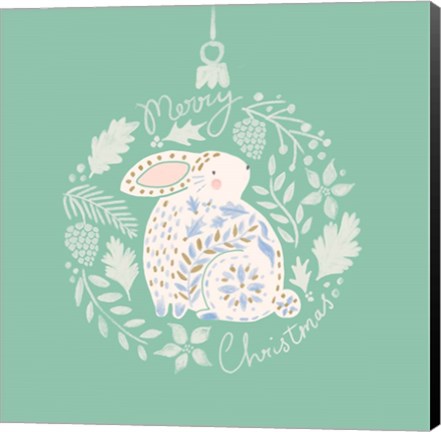 Framed Ornamental Rabbit Print