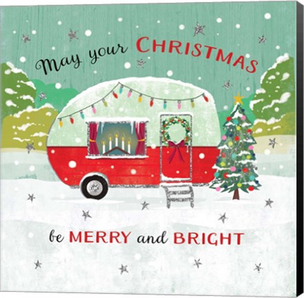 Framed Merry and Bright Print