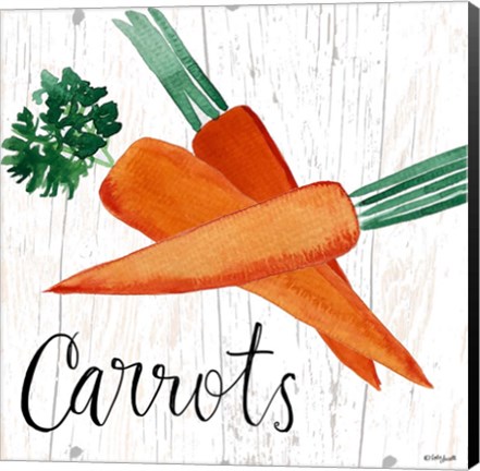 Framed Carrots Print