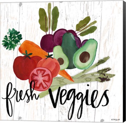 Framed Fresh Veggies Print