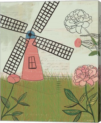 Framed Windmill II Print