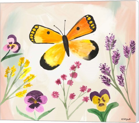 Framed Watercolor Butterfly Print