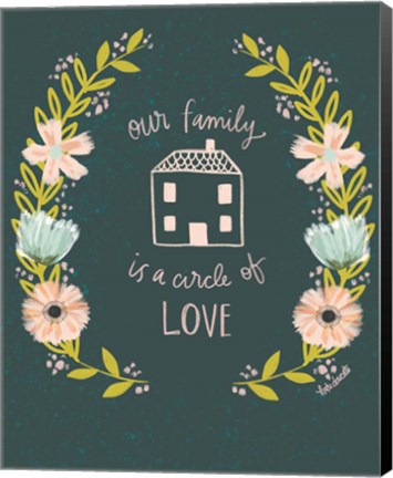 Framed Our Family is a Circle of Love Print