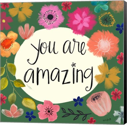 Framed You Are Amazing Print