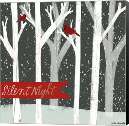 Framed Silent Night Forest Print