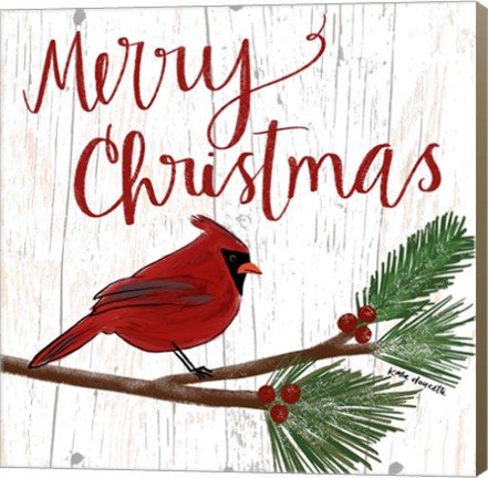 Framed Christmas Cardinal Print