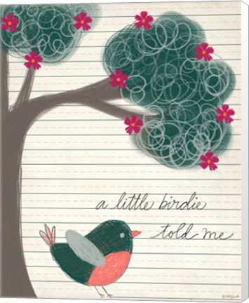 Framed Little Birdie Print