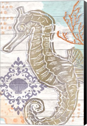 Framed Sea Horse Print