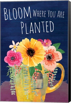 Framed Bloom Where You Are Planted Print