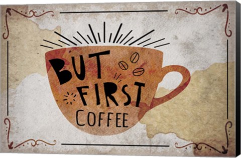 Framed Coffee Typography II Print