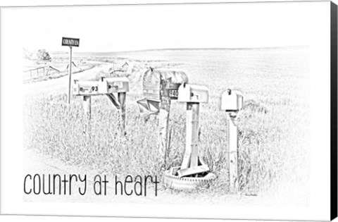 Framed Country at Heart Print