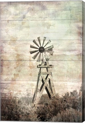 Framed Windmill Silent Print