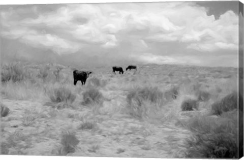 Framed Grazin on Grass Print