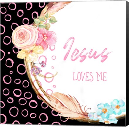 Framed Jesus Loves Me Print