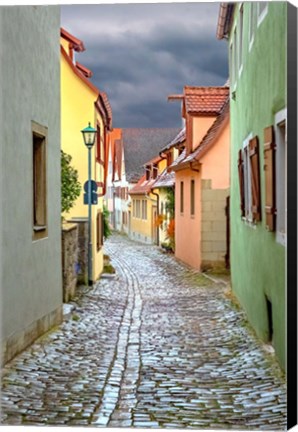 Framed Rothenberg Cobblestone Lane Print