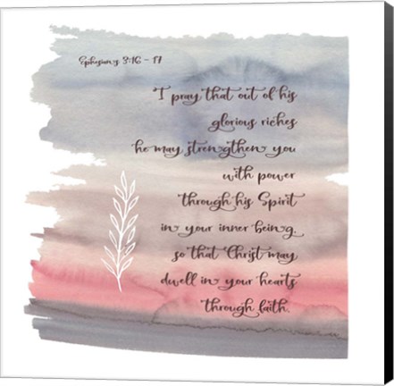 Framed Ephesians Watercolor Print