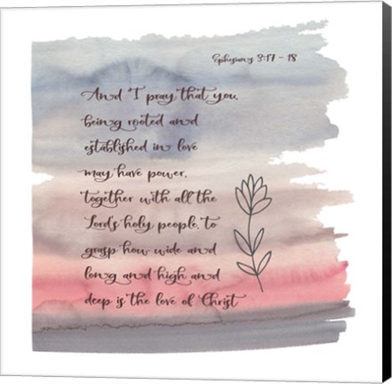 Framed Ephesians Watercolor Print