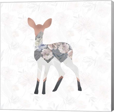 Framed Square Deer Print