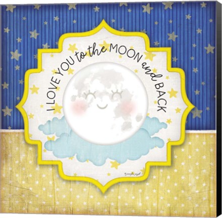 Framed I Love You to the Moon &amp; Back Print