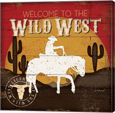 Framed Welcome to the Wild West Print