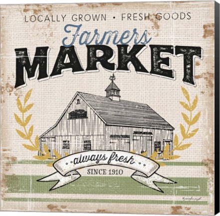 Framed Farmer&#39;s Market Print