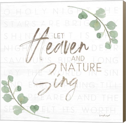 Framed Let Heaven and Nature Sing Print