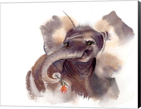 Framed Elephant III Print