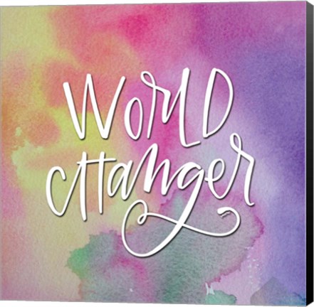 Framed World Changer Watercolor Print