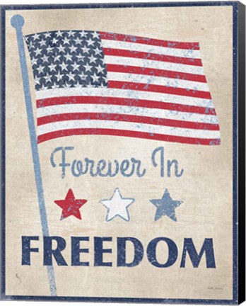 Framed Forever in Freedom Dark Print