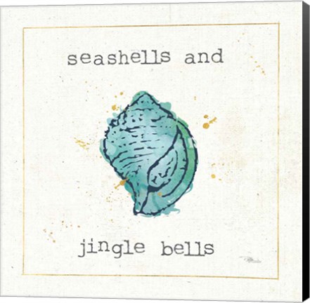 Framed Sea Treasures I Jingle Bells Print