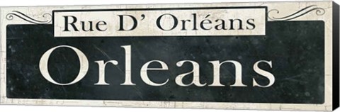 Framed French Quarter Sign II Print