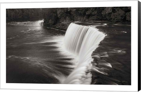 Framed Tahquamenon Falls Michigan I BW Print