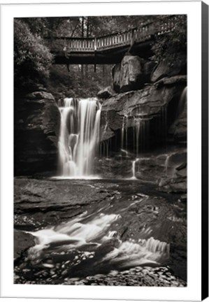 Framed Elakala Falls West I BW Print