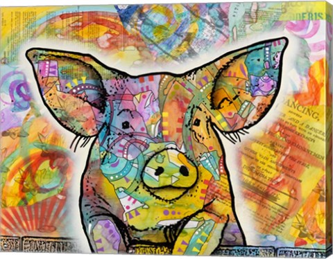 Framed Pig Print