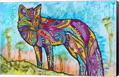 Framed Electric Fox Print