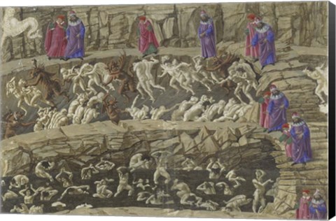 Framed Illustration to the Divine Comedy Print