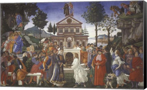 Framed Temptation of Christ, 1481-1482 Print