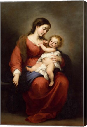 Framed Virgin and Child Print