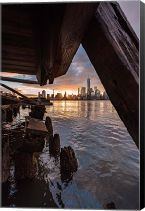 Framed Under the Pier Print