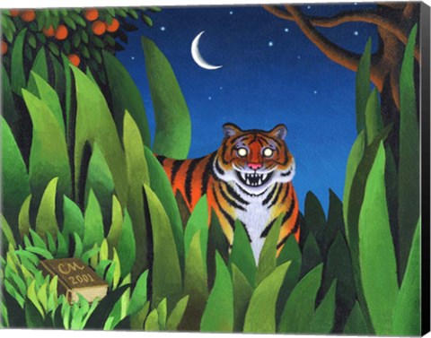 Framed Tiger Tyger Print