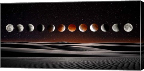 Framed Blood Moon Eclipse Print