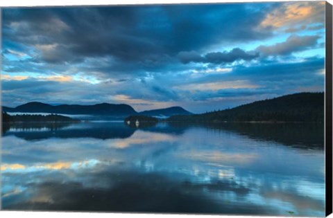 Framed Waiatt Bay Evening Print