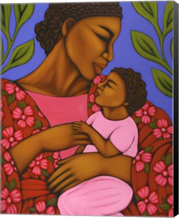 Framed African Mother and Baby Print