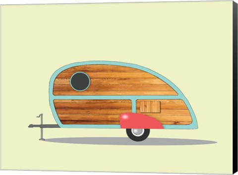 Framed Teardrop Camper Print