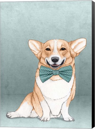 Framed Corgi Dog Print