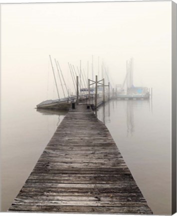 Framed Harbor Fog Print