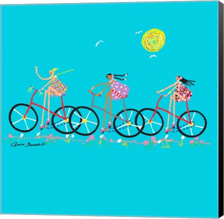 Framed Tour de Girls Print